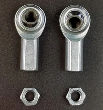 2 QTY ECON 5/16x 5/16-24 FEMALE RH ROD ENDS HEIM JOINTS HEIMS CFR-5 W/JAM NUT