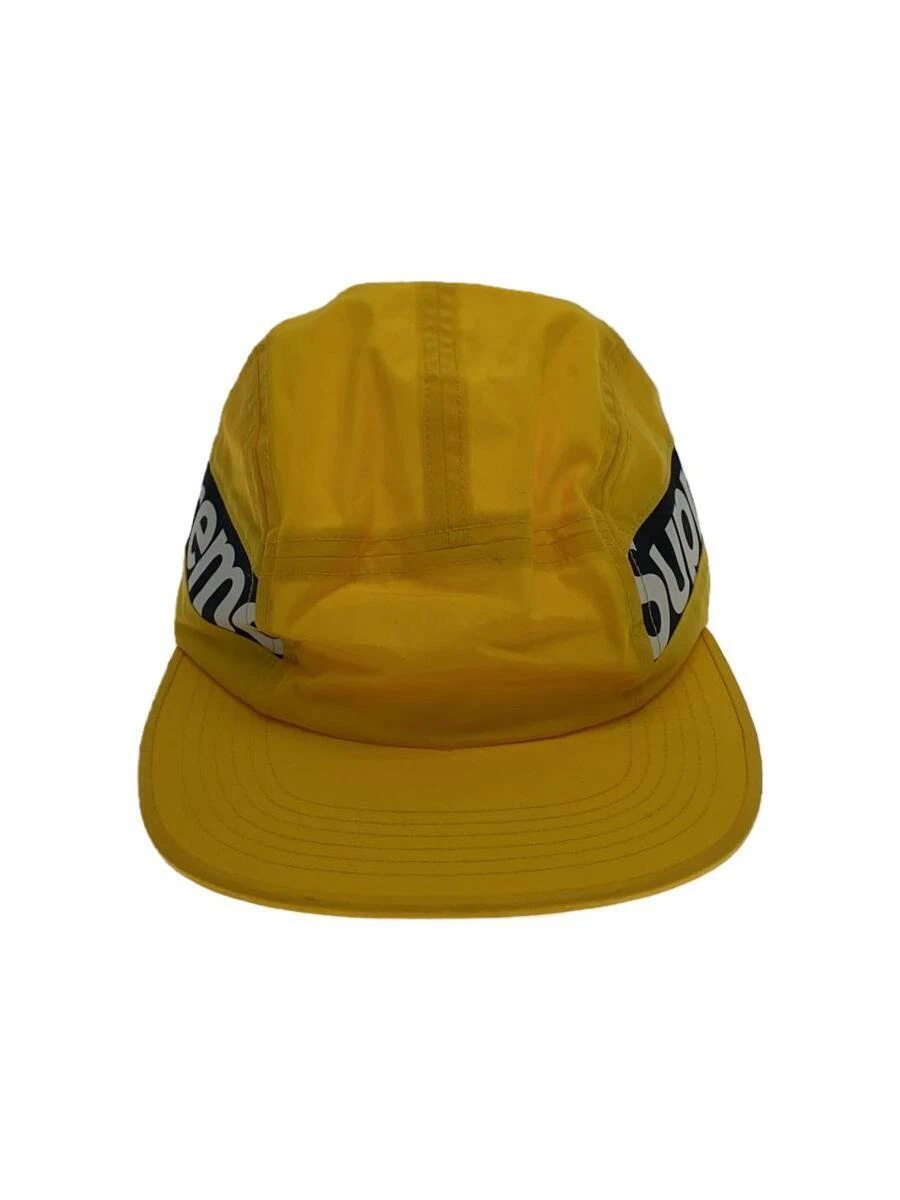 Casquette Supreme / insert latéral casquette de camp / coton / jaune / homme d'occasion