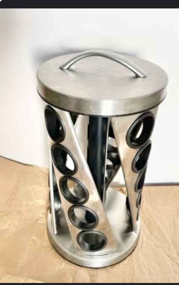 Kamenstein Twist 20-Jar Tower Organization Revolving Spice Rack With Handle.