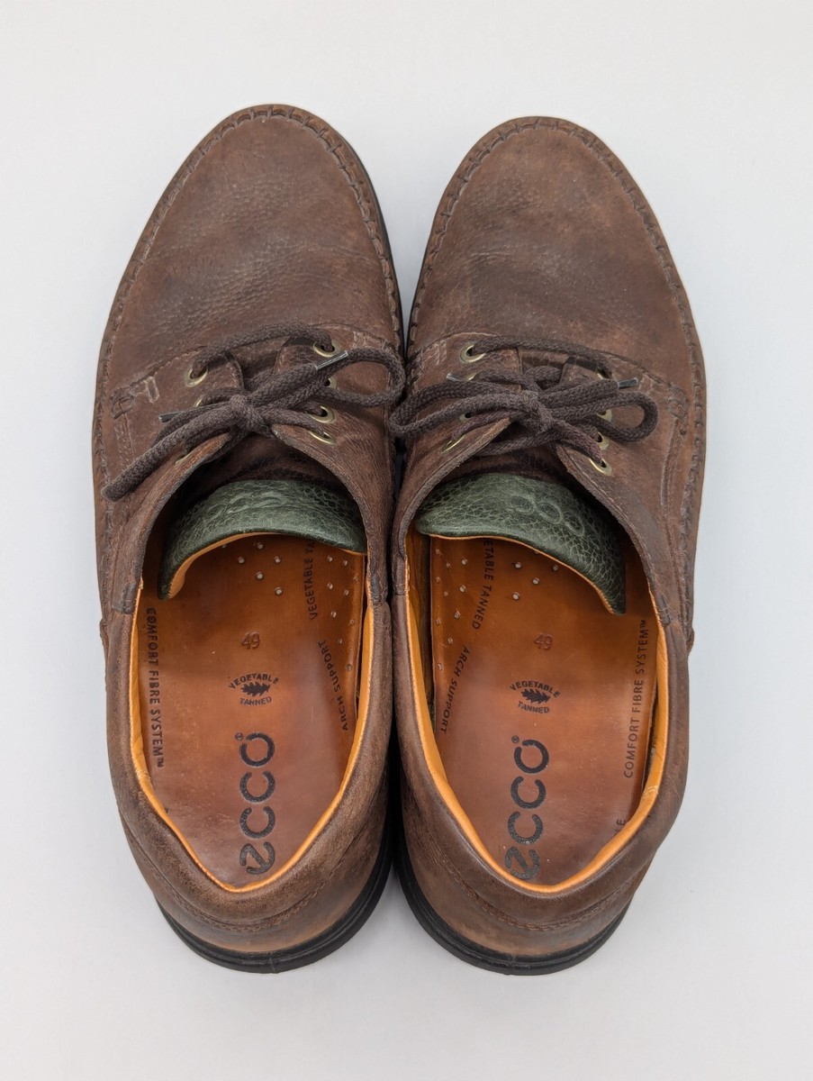 Ecco Fusion Vegetable Tanned Moc Toe Leather Derby Brown  display picture 2