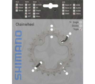 Shimano Kettenblätter Trekking FC-T551 24 Zähne Alu