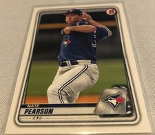 2020 Bowman Baseball Prospects Nate Pearson Toronto Blue Jays base card #BP-124