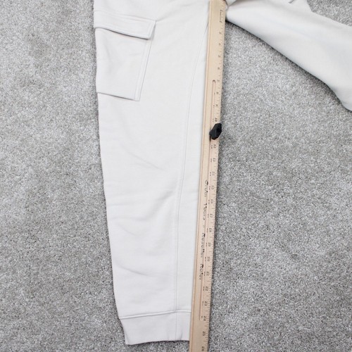 Nike Fleece Sweatpants Youth Large Brown Cargo Pocket Cotton/Poly w/ 28" inseam - Picture 3 of 12