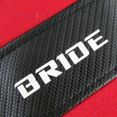 X2 JDM BRIDE Racing Seat Red Carbon Side Cover Repair Decoration Pad Seat Racing
