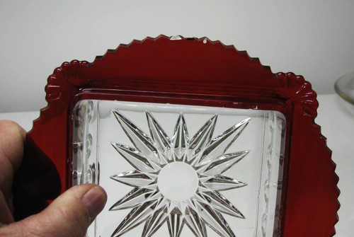 EAPG ** ( RARE ) RUBY STAINED = COVERED HONEY DISH = 1890'S ERA = KINGS CROWN - Picture 8 of 10