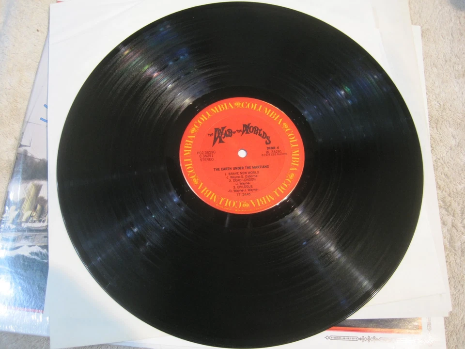 War Of The Worlds Musical Version vinyl LP Foto 4 de 4