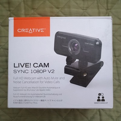 Creative Live! Cam Sync 1080p V2 | Full HD Webcam | Dual Mic | Auto Mute