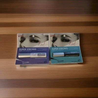 Lot Of 2 Lash Couture Lash Glue Super Strong Strip Lash Adhesive Clear & Black