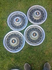 Buick 1980 1981 1982 1983-1990 15 Inch Factory Wire Hubcaps 4