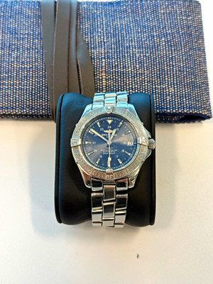 Breitling Colt Automatic Blue Dial 38mm 500m Date Stainless Bracelet