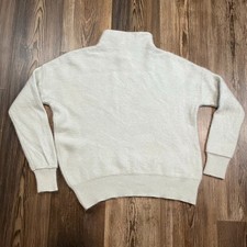 Tahari 100 2-Ply Cashmere Knit Pullover Sweater Women Small Mint Green Mockneck