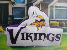 LOGO BRANDS NFL VIKINGS PRE-LIT 7'X10' FOOT TEAM LIGHTED INFLATABLE B