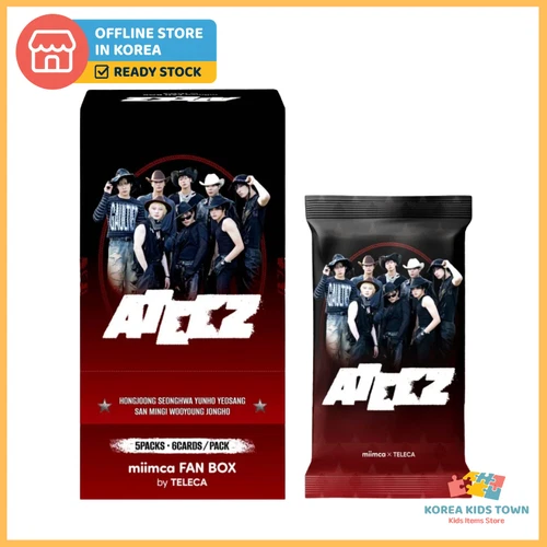 ATEEZ FAN BOX MIIMCA x TELECA Official Trading Cards Sealed Box Korea Limitied - product listing photo