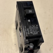 Siemens ECB130 30 Amp 120/240 VAC 1 Pole Type QP Circuit Breaker