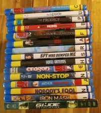 Movies, DVDs, Blu-Ray, VHS, in great working condition. Select from hundreds