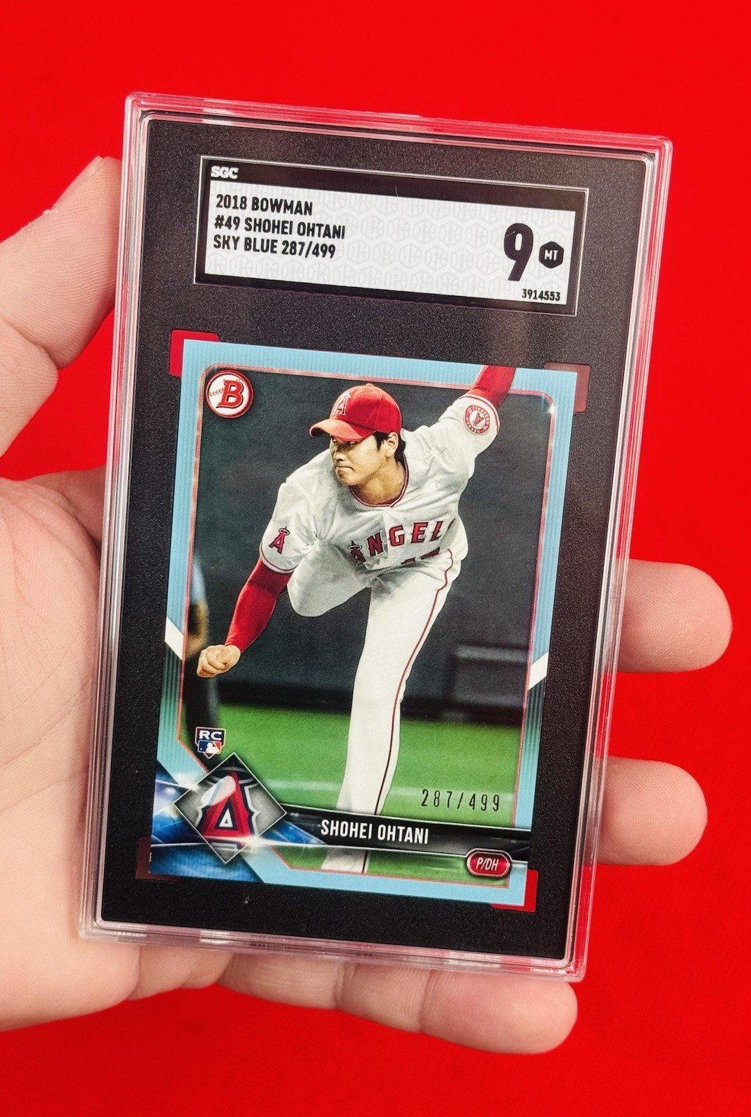 Shohei Ohtani 2018 Bowman #49 Sky Blue /499 Price Guide - Sports