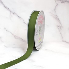 7/8 Inch Solid Grosgrain Ribbon 50 Yard Moss Green Floral Craft Supply