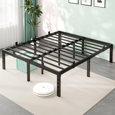 Queen Bed Frame, 14 Inch Metal Platform Bed Frame Queen Size with under Storage 