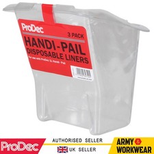 ProDec 3 x Paint Disposable Liners for Use with Prodec Handi Pail 1 Litre