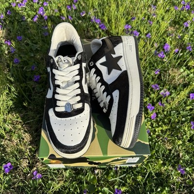 Size 10 - A Bathing Ape Bape Sta ''Black Calf Hair'' 1J80-191-050