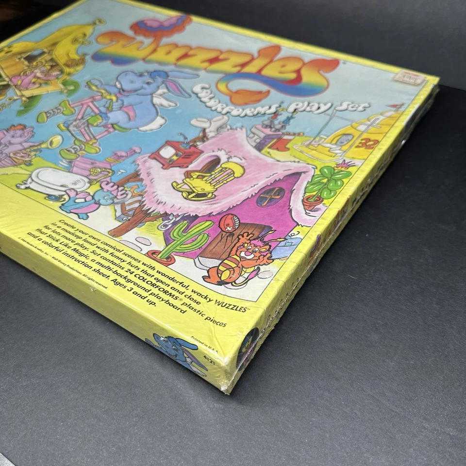 1984 Walt Disney Wuzzles Colorforms Super Deluxe Play Set Factory Sealed Art - Image 4 of 4