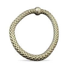 New Silpada 'Chic' Sterling Silver Stretch Bracelet, 6 3/4"