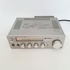 Hitachi HA-M2 Stereo Amplifier Silver Small Size Tested & Working