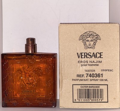 VERSACE EROS NAJIM PARFUM SPRAY POUR HOMME NEW TESTER 3.4oz/100ml