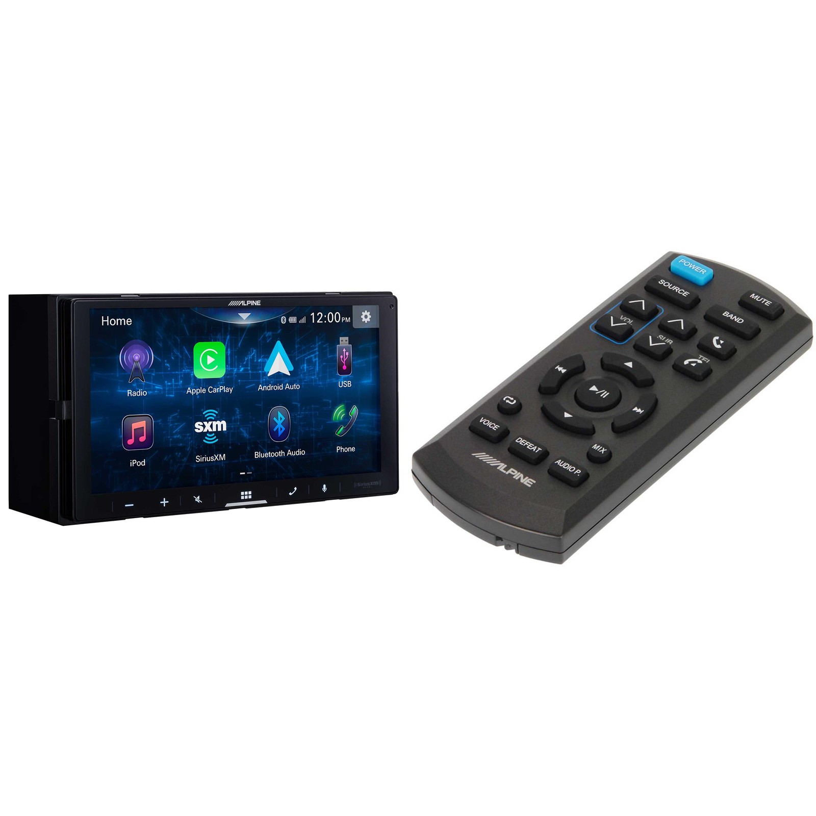 Alpine iLX-W670 7" Mechless Bluetooth Car Receiver Deck with