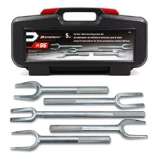 5 Piece Tie Rod Ball Joint Separator Tool Kit Heavy Duty Auto Repair Set