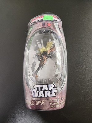 Star Wars Titanium Series Speeder Bike w/ Luke Skywalker Micro Vehicle