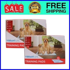 (2 pack) Vibrant Life Super Absorbent, XL 26 x 30 Inches, 75 Count