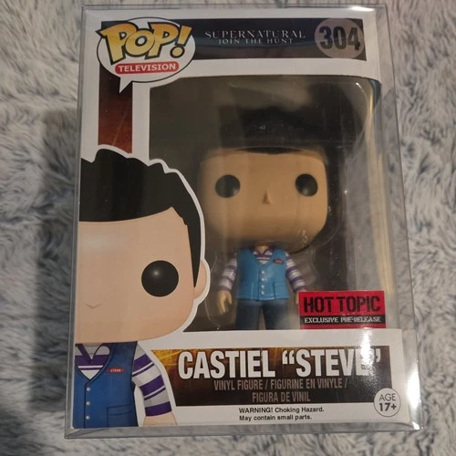 Funko POP! Supernatural CASTIEL "Steve" #304 HT Exclusive Pre-Release PROTECTOR