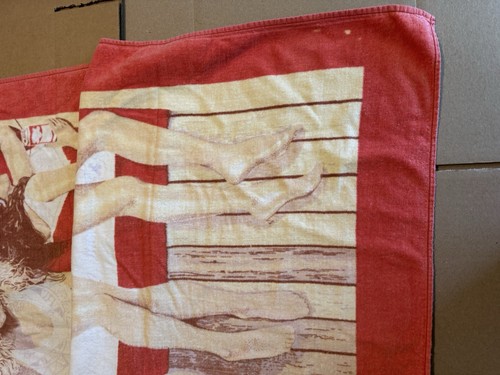 RARE Budweiser Beach Towel Beer Three Girls Vintage Anheuser Busch - Picture 2 of 7