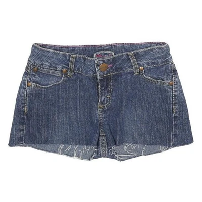WRANGLER Short en Jean Bleu Mélange Coton Ourlet Effiloché XS W26 - Photo 1/4