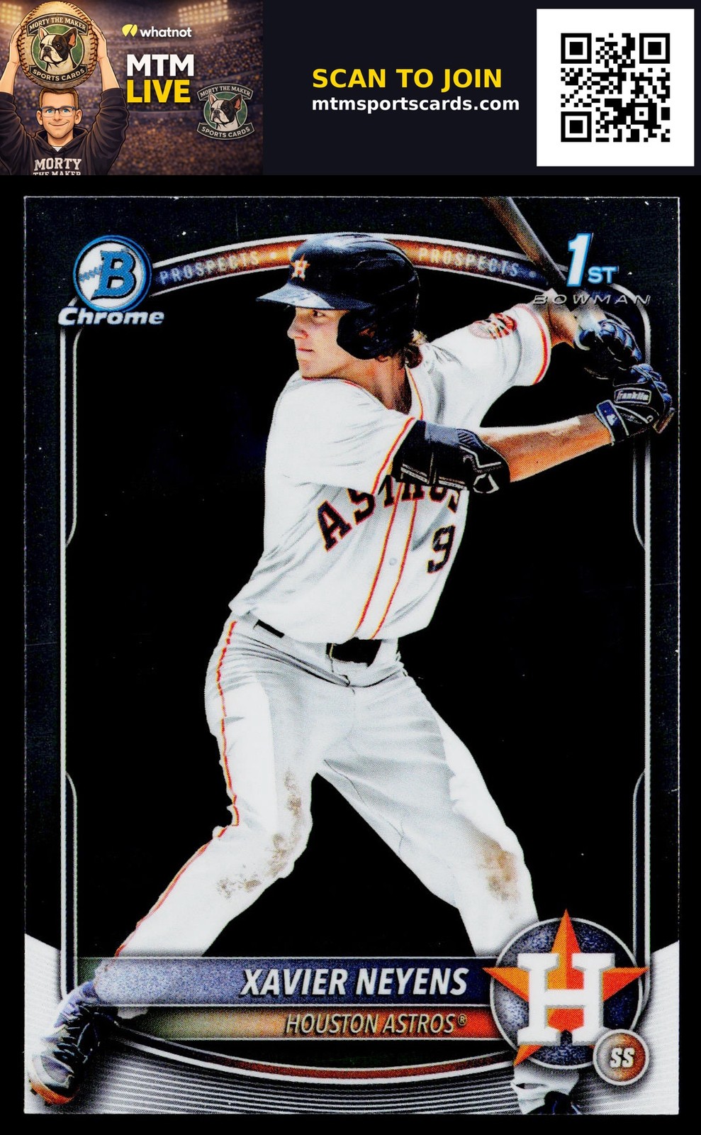 2025 Bowman Draft #BDC-2 Xavier Neyens Chrome Refractor