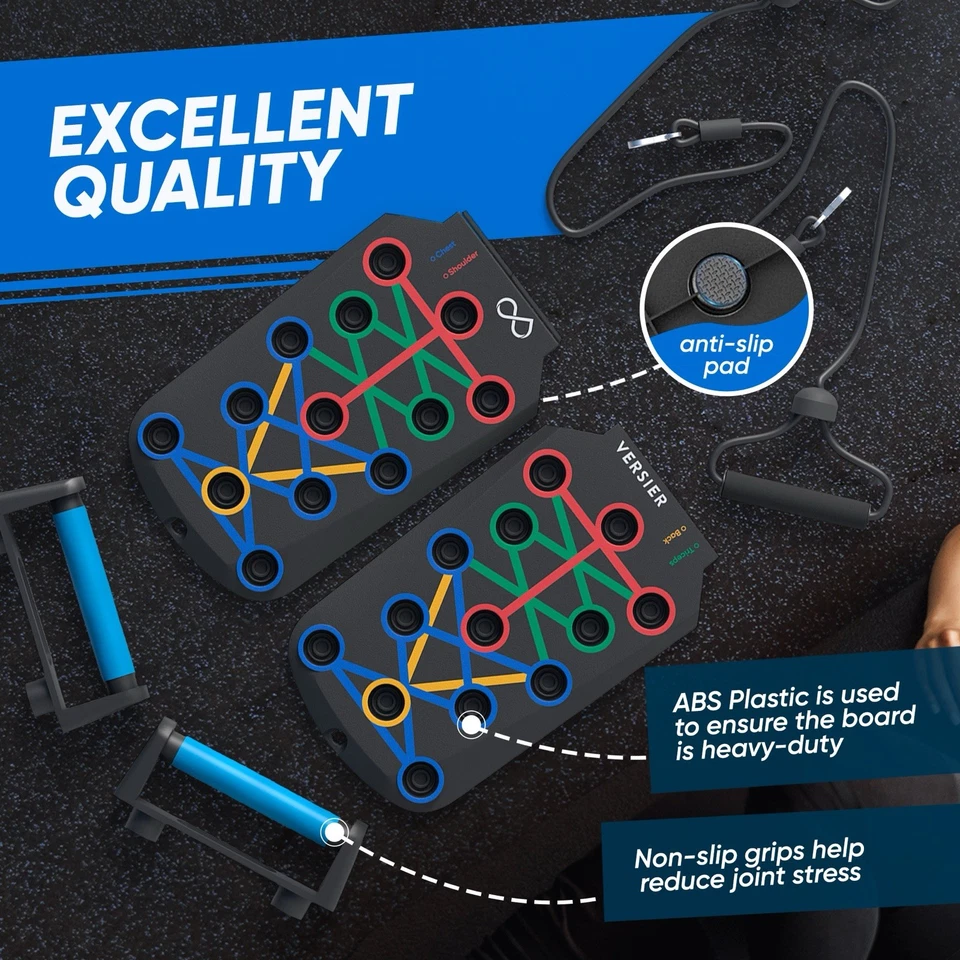 Tabla Push Up Fitness, Barra Push Up Portátil Plegable 20 en 1 en Gimnasio en Casa, Duradera Foto 3 de 4