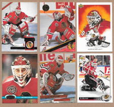 Ed Belfour 6 fun cards 1992-93 Upper Deck, 1993-94 Fleer Ultra & more