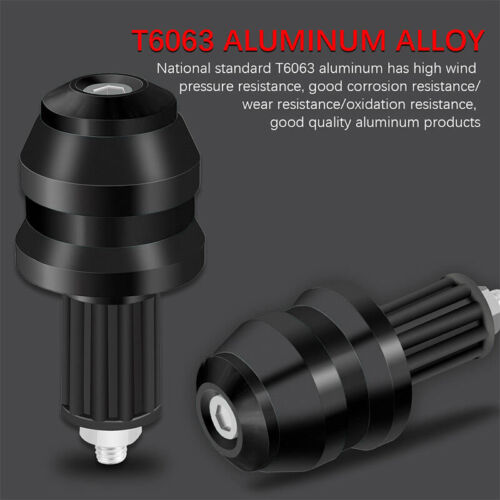 Manillar de motocicleta CNC de 7/8" 22 mm empuñaduras tapa barra extremo enchufe deslizante aluminio - Imagen 4 de 9