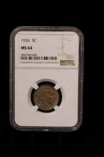 1936 Buffalo Nickel NGC MS64  (052PID)