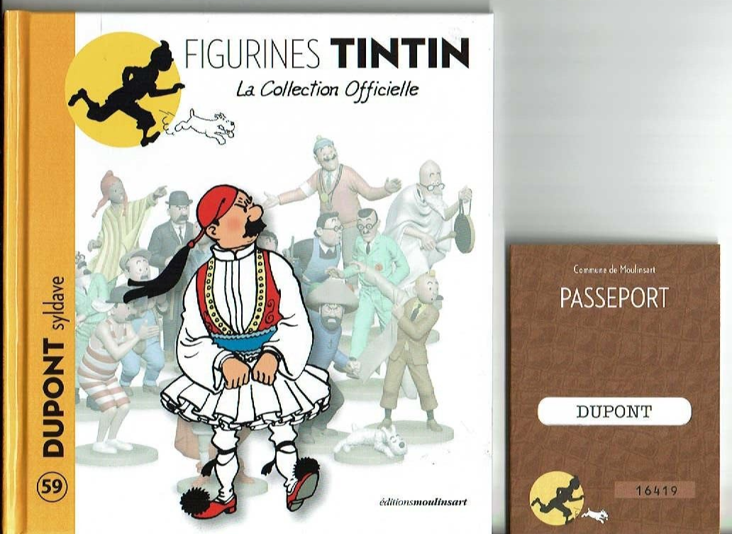 Figurine Tintin #59 – Dupont En Syldave, Hergé Moulinsart, Résine 2012