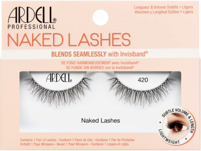 Ardell Falsche Wimpern Naked Lash 420 Black Light Airy 1 Paar (1er Pack) 