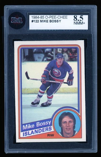 Mike Bossy 1984-85 O-Pee-Chee #122 OPC New York Islanders KSA 8.5 NMM+
