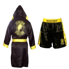 Fashion Classic Boxing Kids Robe Shorts Costume Set New Free Shipping