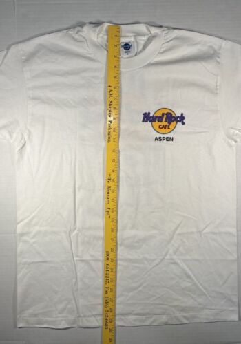 Hard Rock Cafe Aspen Vintage Single Stitch T Shirt Made In USA Hipster - Picture 9 of 10