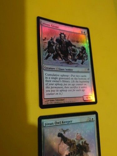 Jotun Grunt & Jotun Owl Keeper. Giant. Coldsnap. FOIL Rare. MTG 2 cards - Picture 6 of 7