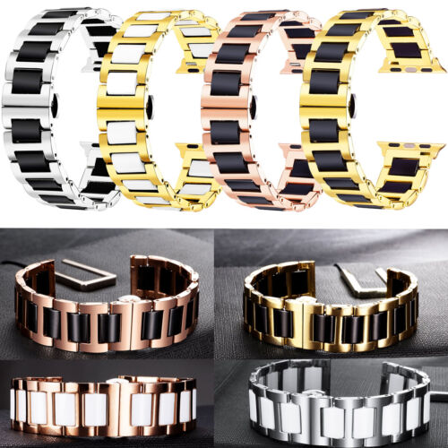 Reloj inteligente con correa de pulsera de acero inoxidable para Apple Watch Serie 7 6 5 4 32 - Imagen 2 de 36