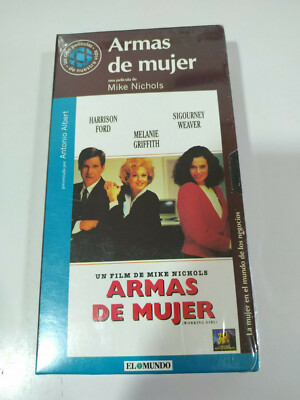 Armas de Mujer Harrison Ford Sigourney Weabe - VHS Cinta Español Nueva
