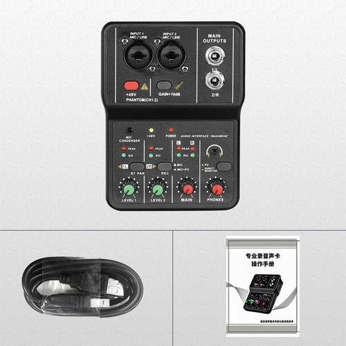 Professional USB Audio Interface Sound Card 2-Channel +48V Phantom Power I9Z0 - Picture 12 of 12