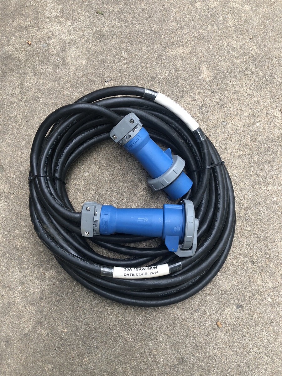 Military generator power cable. Hubbell connectors.50ft